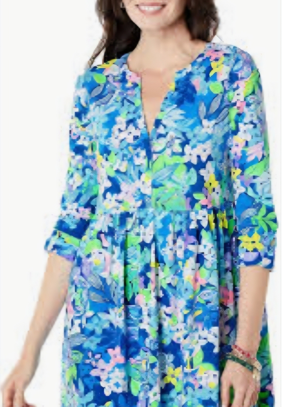 Lilly Pulitzer Blue Multi Floral Shift Dress